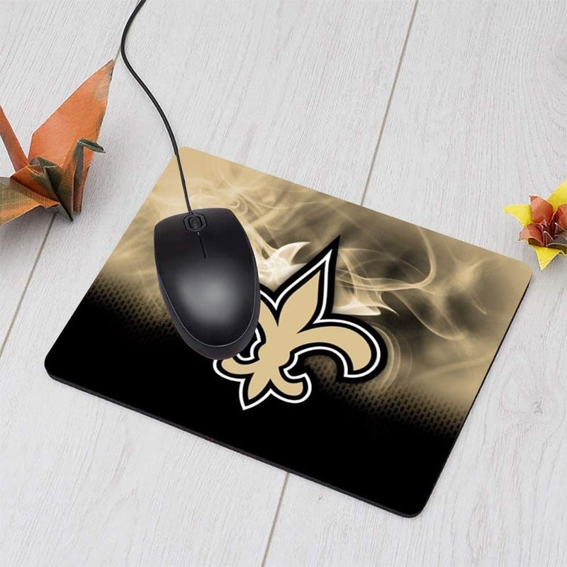 ZYJTEK Gaming Mouse Pad for Football Sports Fans,Gold Design Non-Slip Rubber Base Square Mousepad for Computers Laptop Desk Mat - Image 3